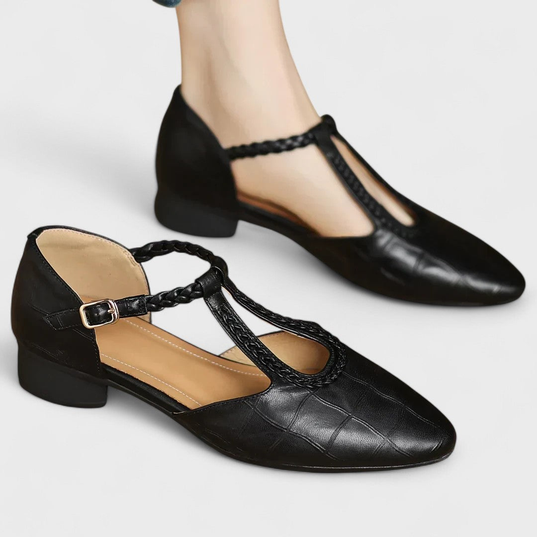 Livia | Bequeme Mary-Jane Schuhe Damen aus Leder 0