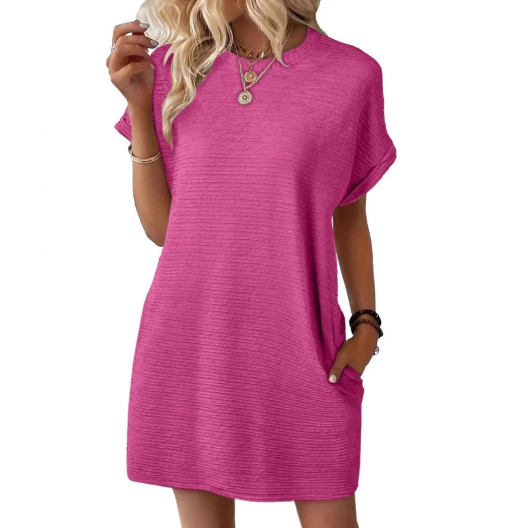 Mira | Bequemes & Stilvolles Damen T-Shirt-Kleid – Ideal für Sommerkleider 0