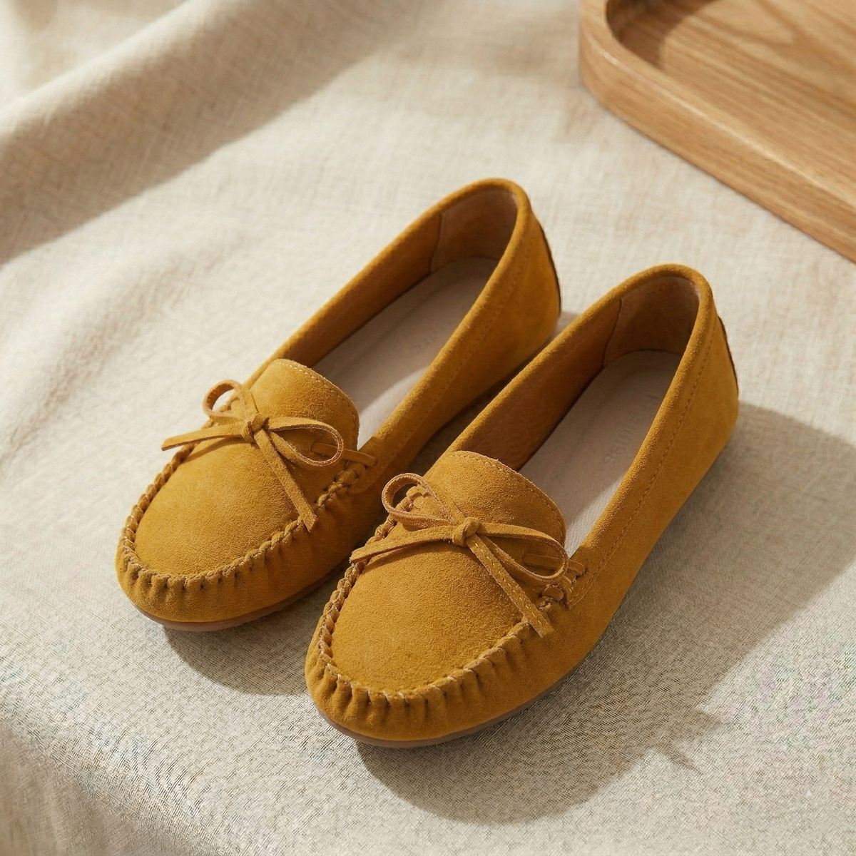 Mira | Elegante, Bequeme Damen Loafer Schwarz mit Runder Zehenpartie 6
