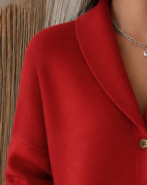 Nora | Elegante und schicke Strickjacke mit Kragen 3
