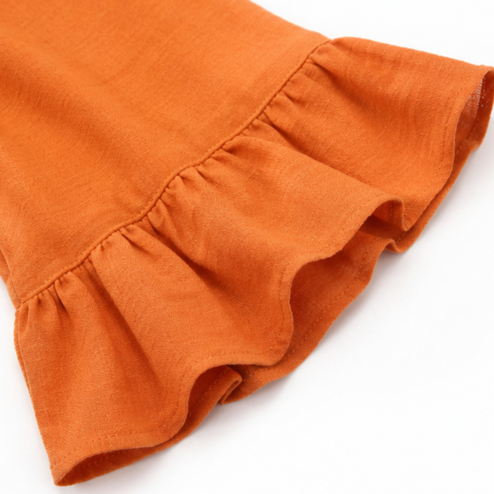 Amelie | Feminine und luftige Tunika Bluse mit V-Ausschnitt