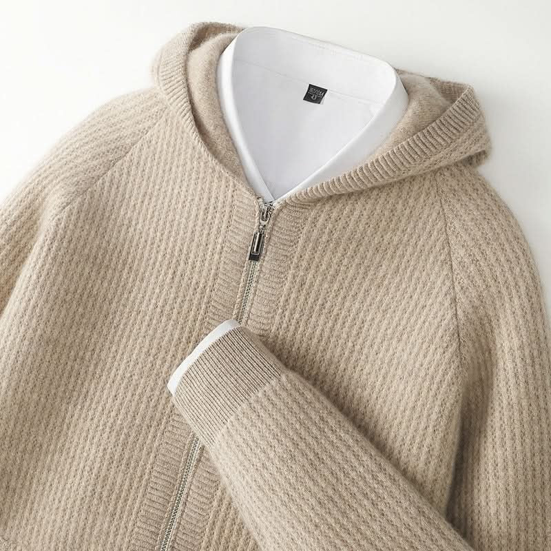 Sorrento | Cashmere Zip Hoodie – Luxuriöse Leichtigkeit für Herren
