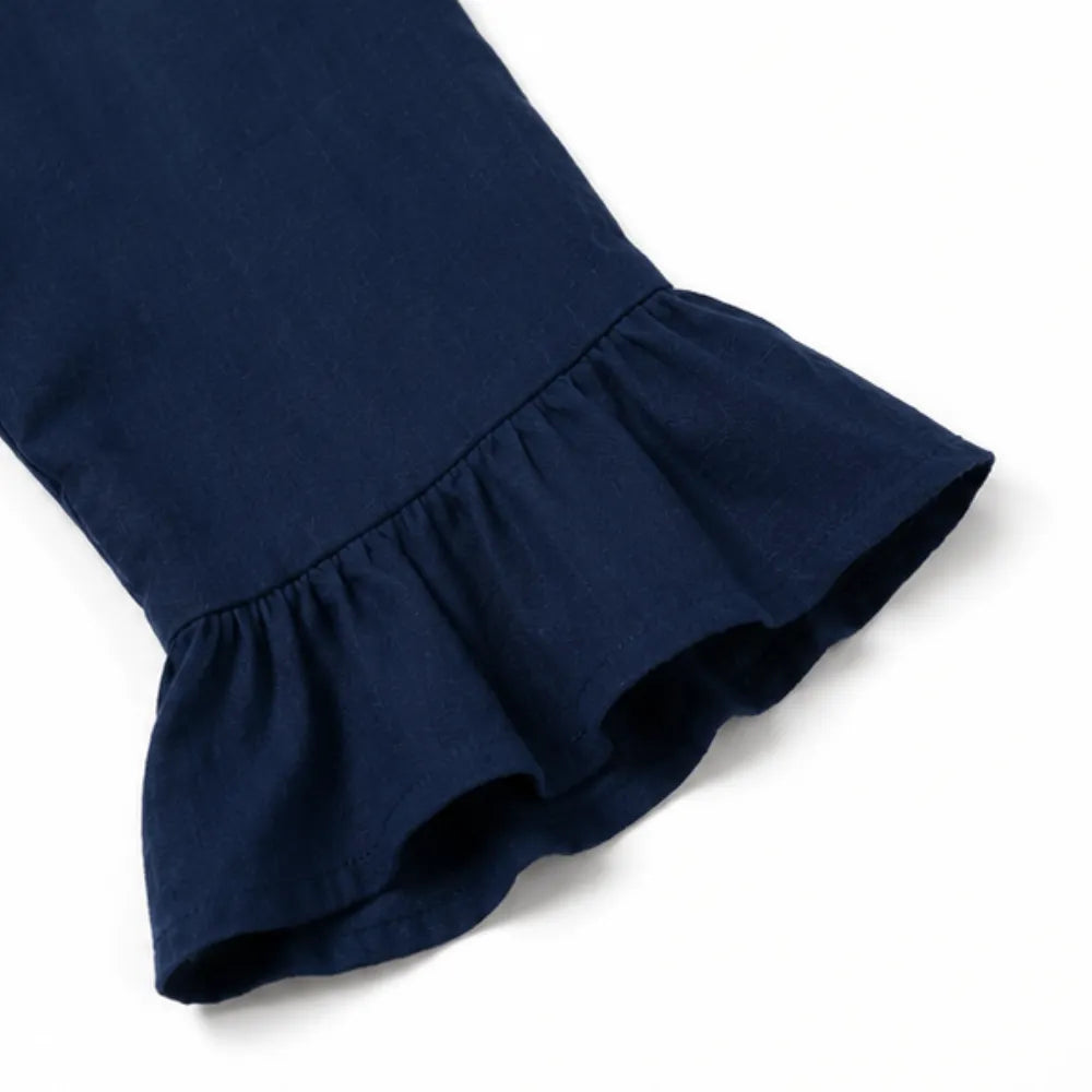 Wearbella | V-Ausschnitt Bluse – Lockere Rüschung für Frauen