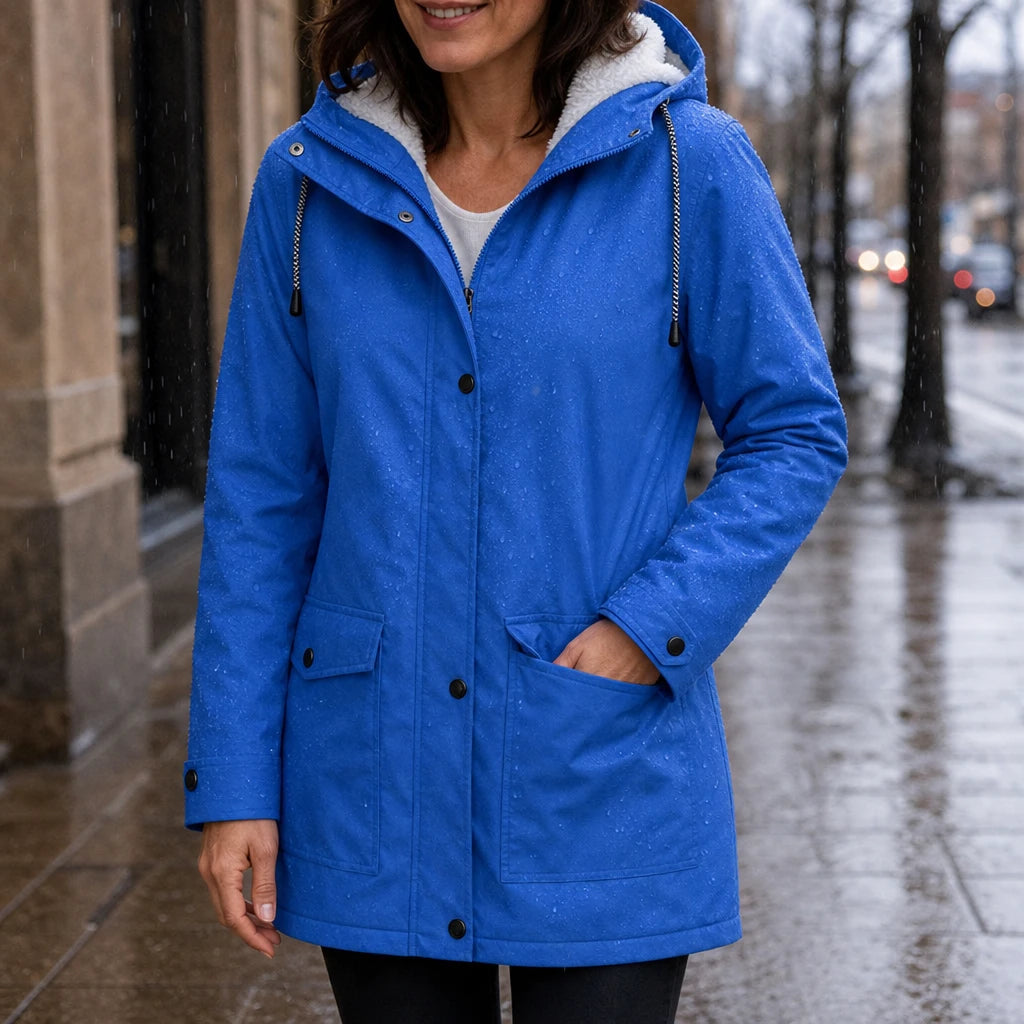 Windora | Fleece-Lined Hooded Winter Jacket – Warm und Komfortabel für Frauen