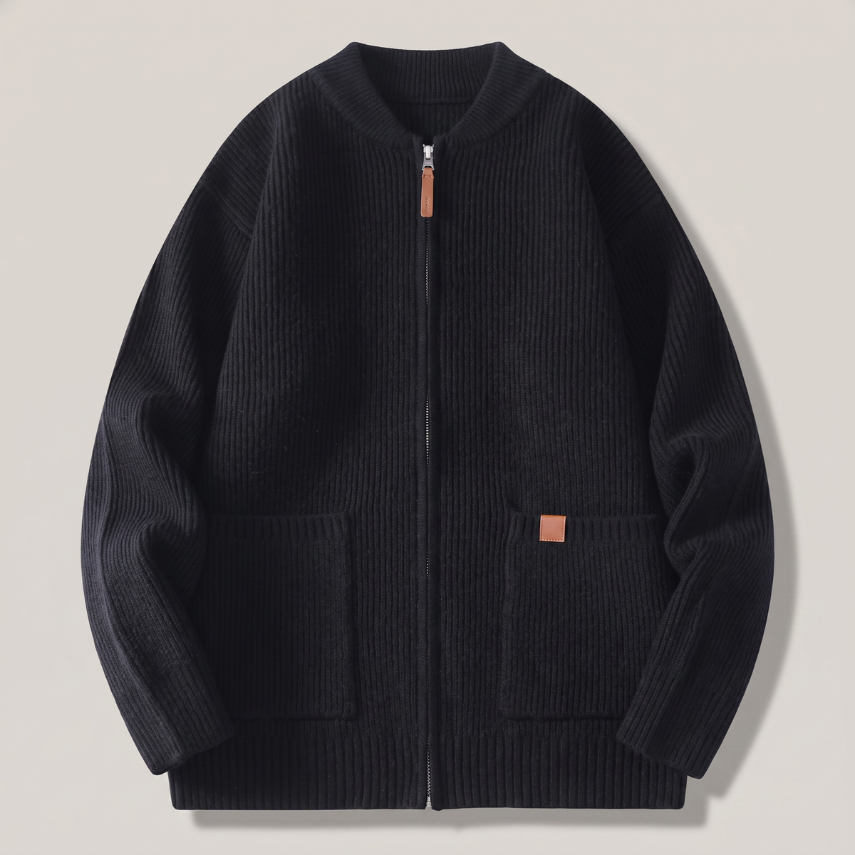 NOVA | Ribbed Knit Jacket – Soft Touch and Functional Design