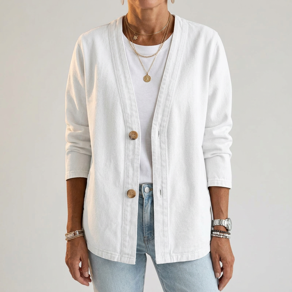 Ailsa | Denim Cardigan – Relaxed Style für Frauen
