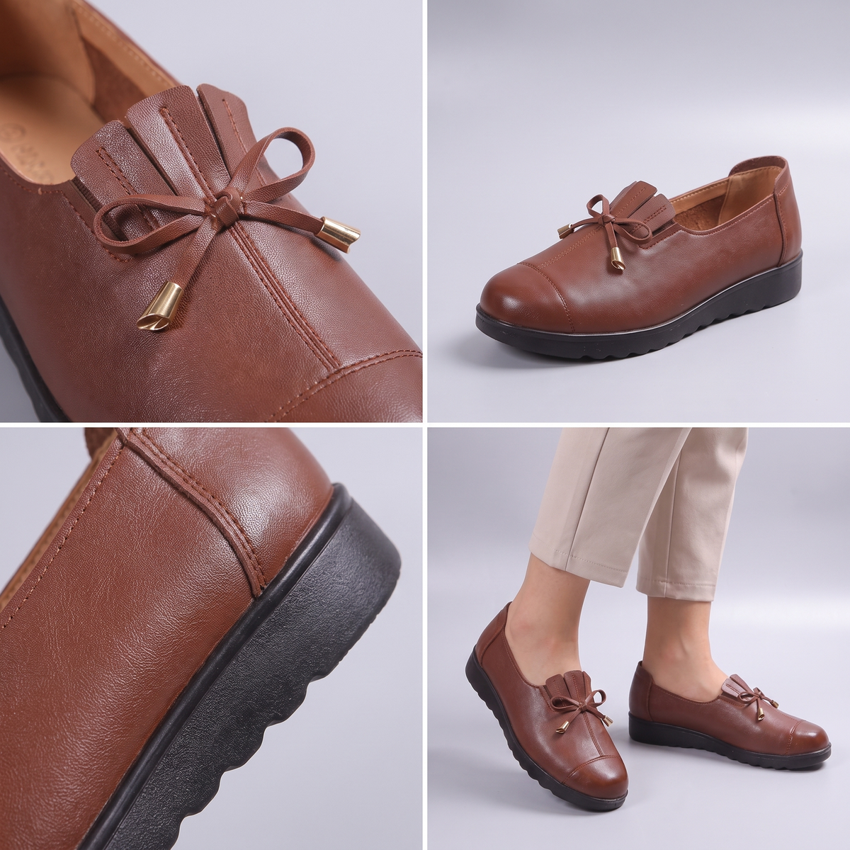 Elegante | Leder Slipper – Bequeme und stilvolle Wahl für Frauen