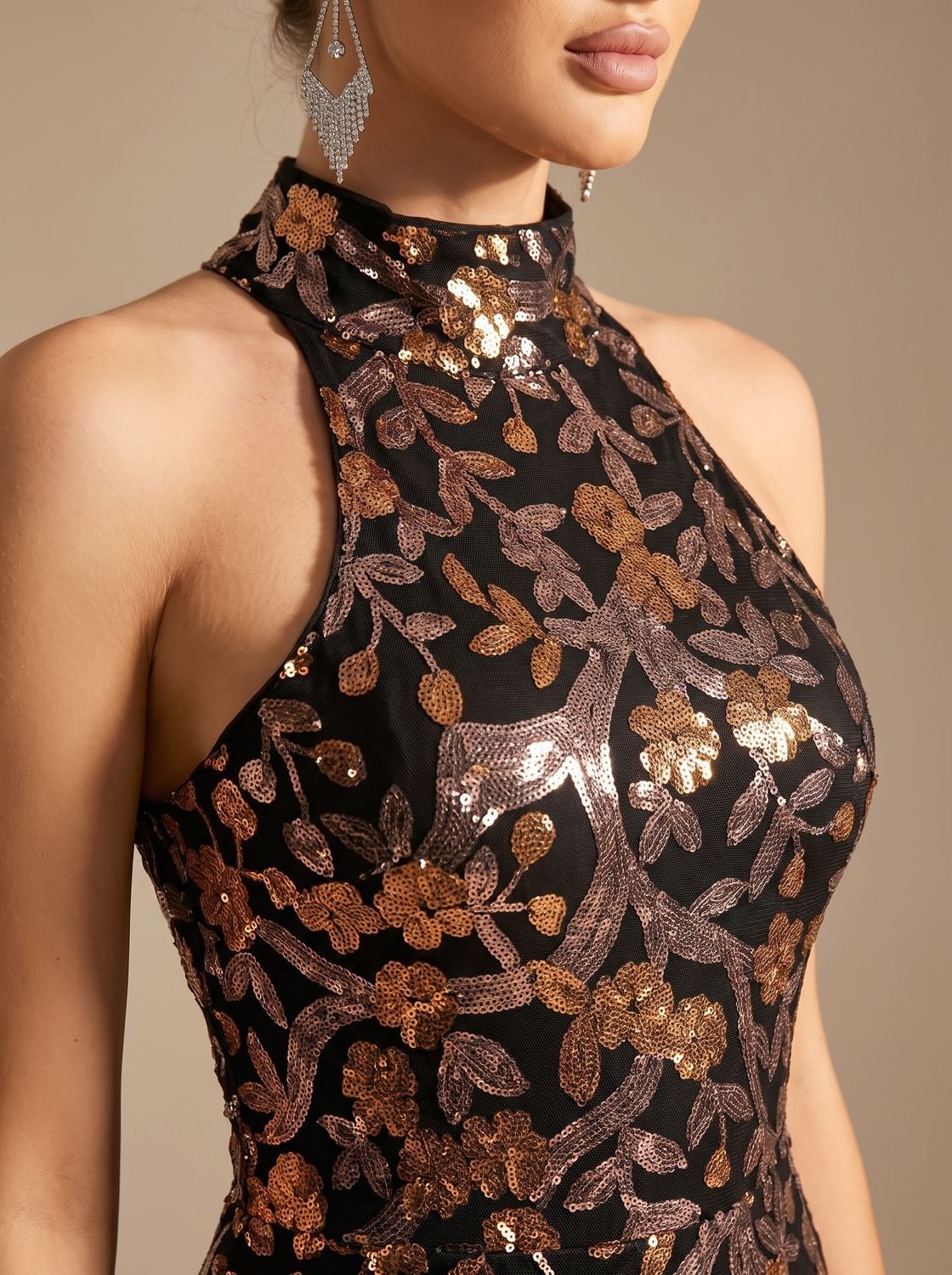Grace | Mermaid Dress – Floral Sequin Gown für Frauen