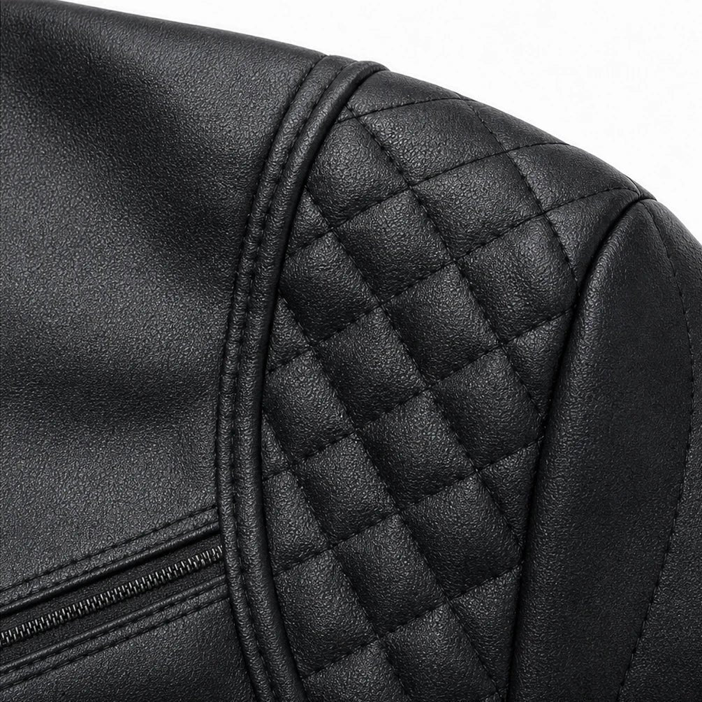 Velora | Cropped Faux-Leather Biker Jacket – Moderne Passform für Frauen