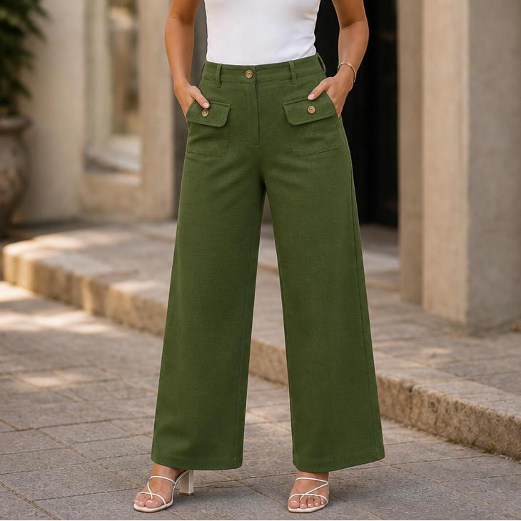 Wearbella | High-Waisted Wide-Leg Trousers – Bequemer Style für Frauen