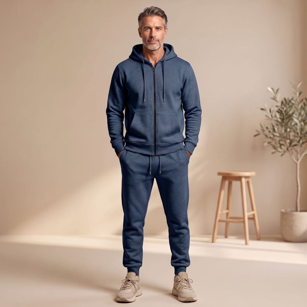 Florian | Trainingsanzug für Herren – Modernes Zip-Hoodie-Set