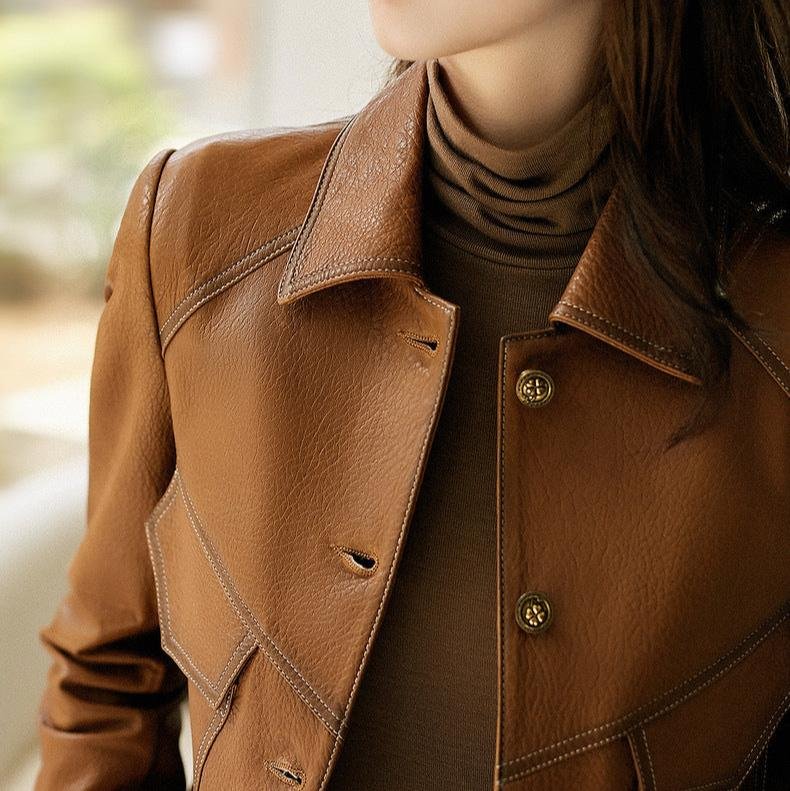 Veloura | Lederjacke – Schicke Silhouette für jeden Tag