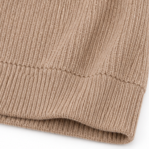 Wovella | Ribbed Knit Hoodie Sweater – Warm en Casual