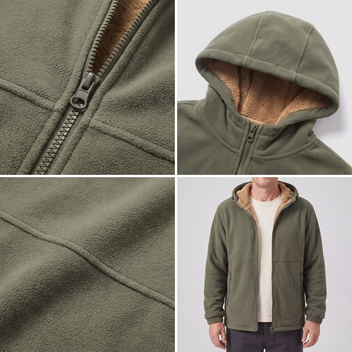 Sherpa | Fleece Hooded Jacket – Warmer Komfort für Männer