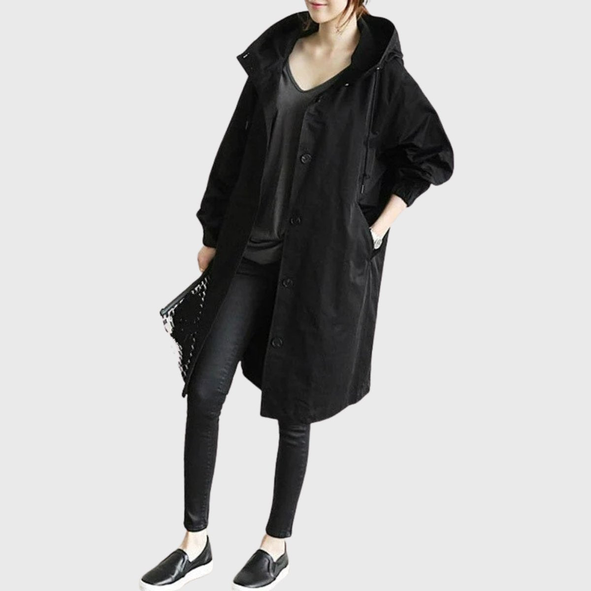 Christin | Wasserabweisender und eleganter Kapuzen Trenchcoat