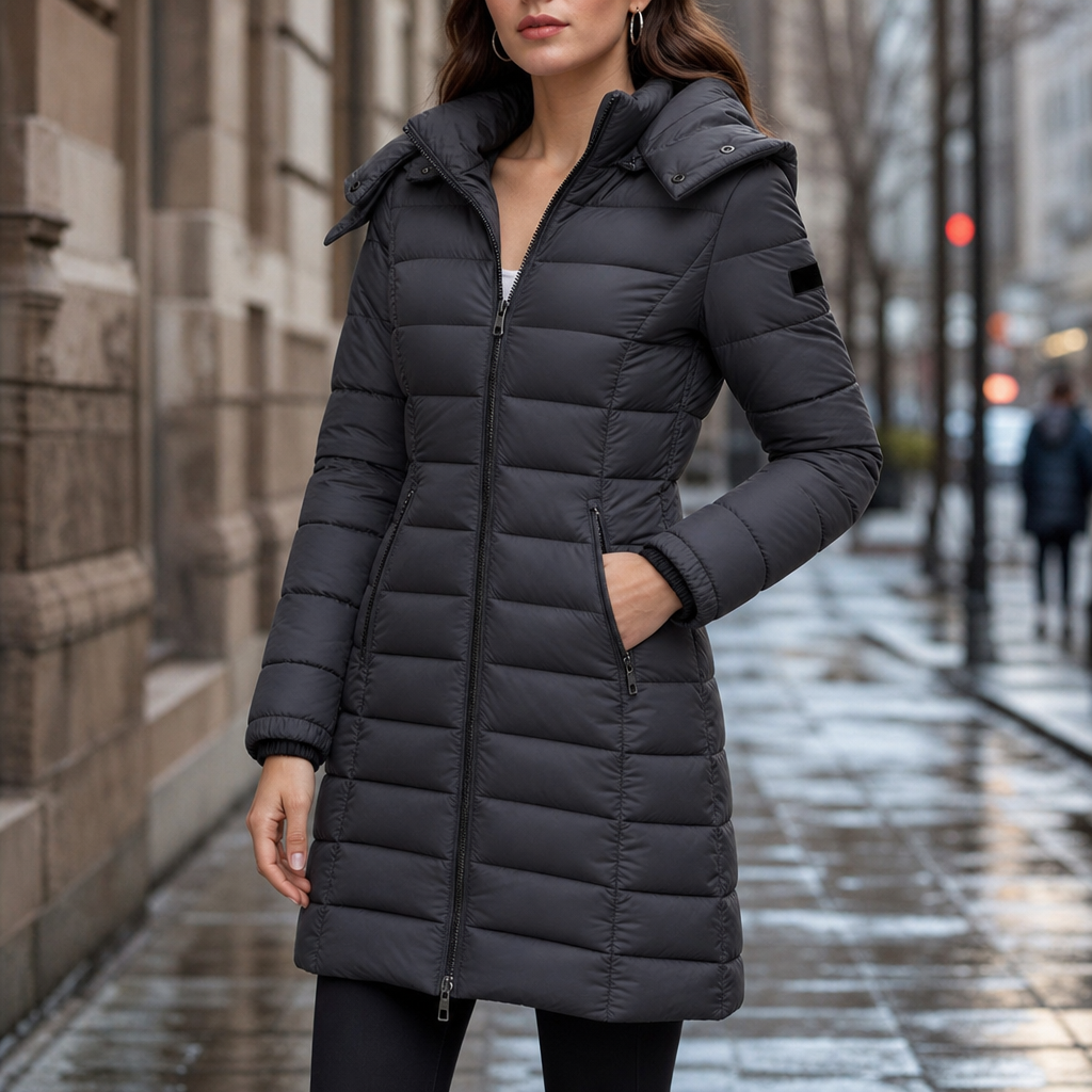 Wearbella | Mid-Length Puffer Jacket – Warm en Stijlvol