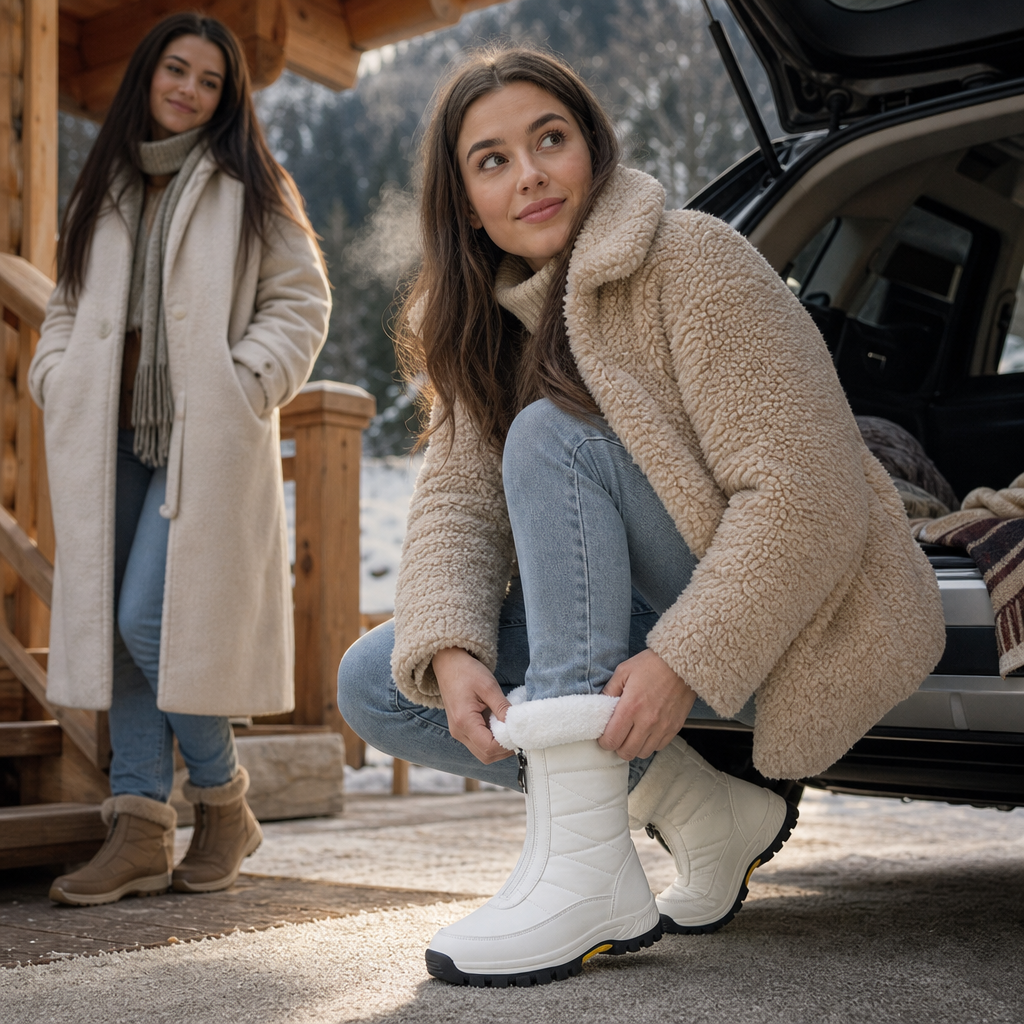 Snowlina | Mid-Calf Snow Boots mit Plüschfutter