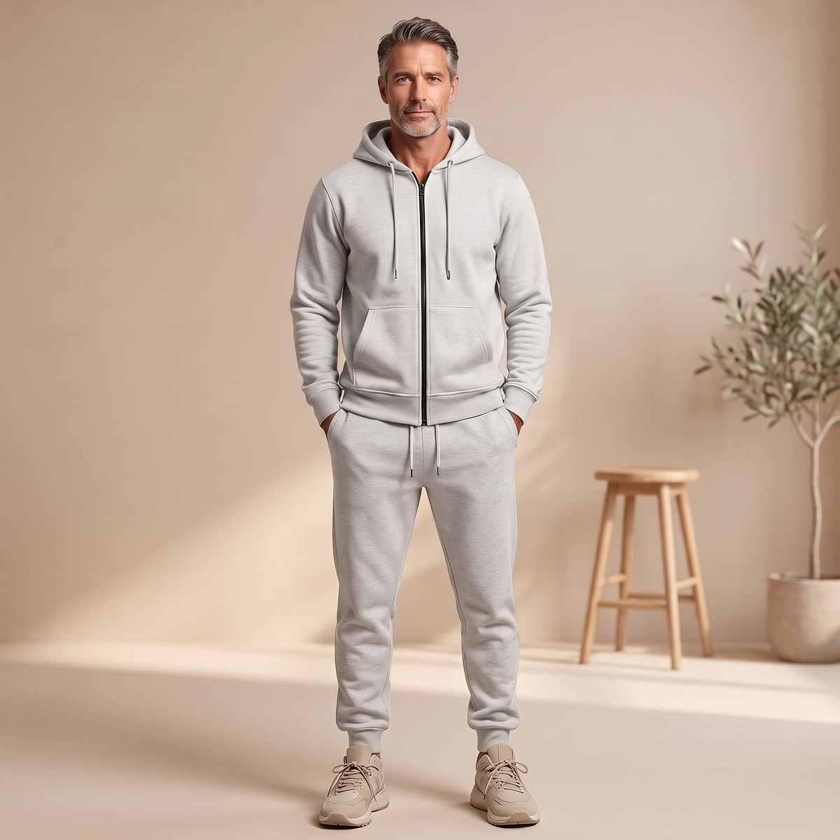 Florian | Trainingsanzug für Herren – Modernes Zip-Hoodie-Set