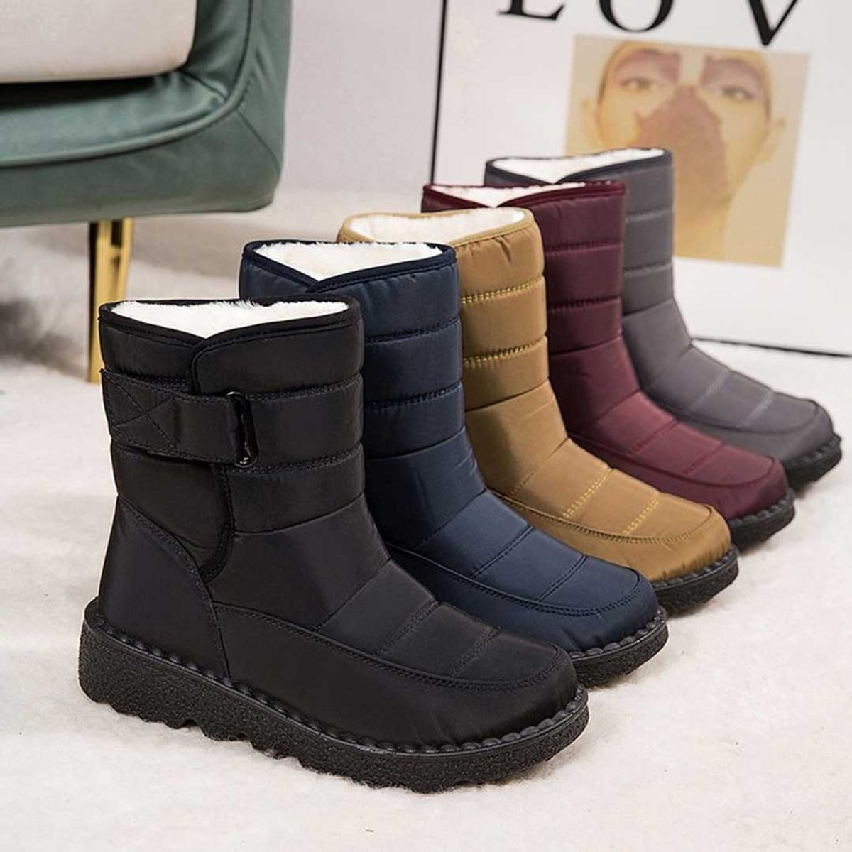Marie | Knee High Boots – Gefütterte Wasserdichte Rutschfeste Boots für Damen