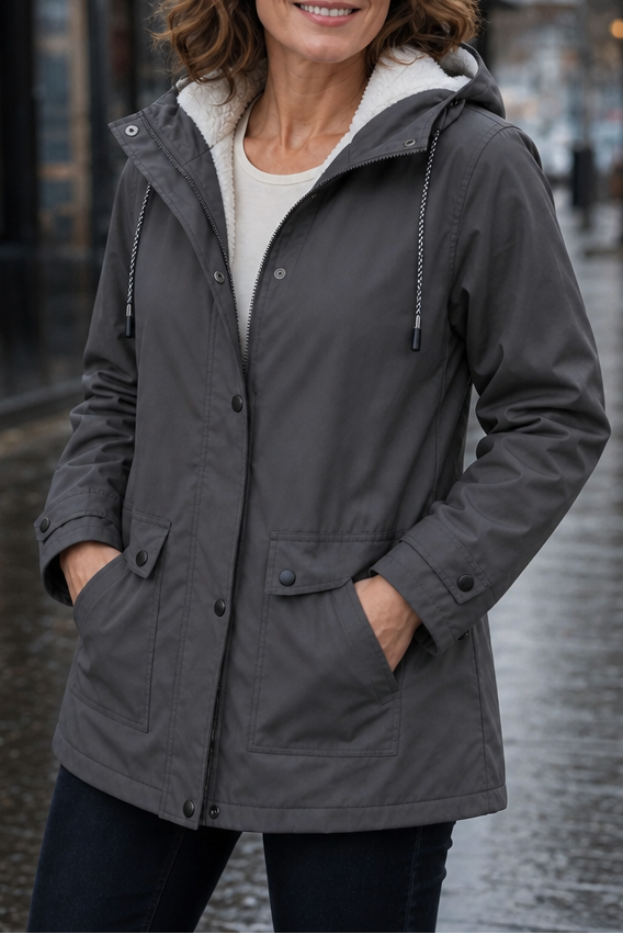 Windloft | Waterproof Hooded Jacket – Plush Lining für Frauen