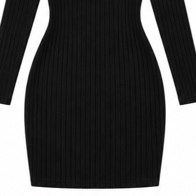 Ravella | Ribbed V-Neck Sweater Dress – Stylish Knit für Damen