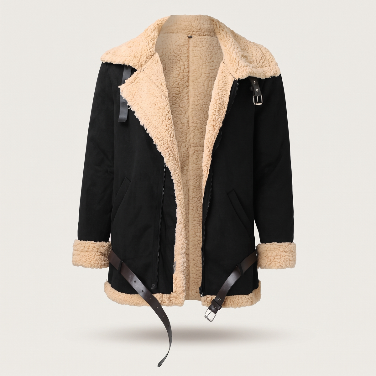 Aero | Shearling Lined Aviator Jacket – Sportlicher Stil für Männer