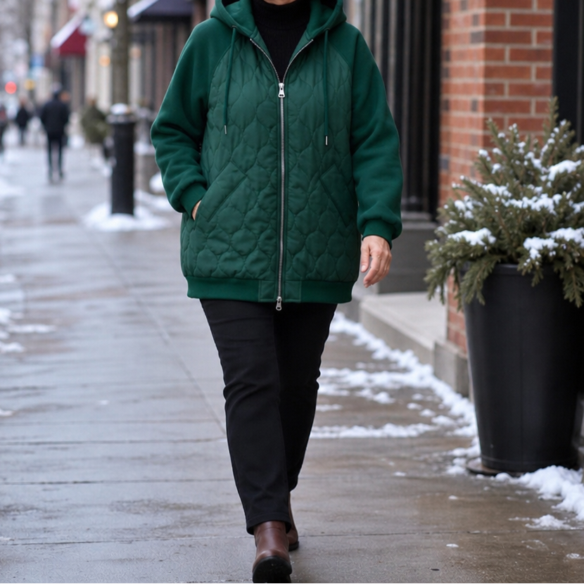 Wearbella | Quilted Hooded Puffer Jacket – Warm en Stijlvol voor Koude Dagen
