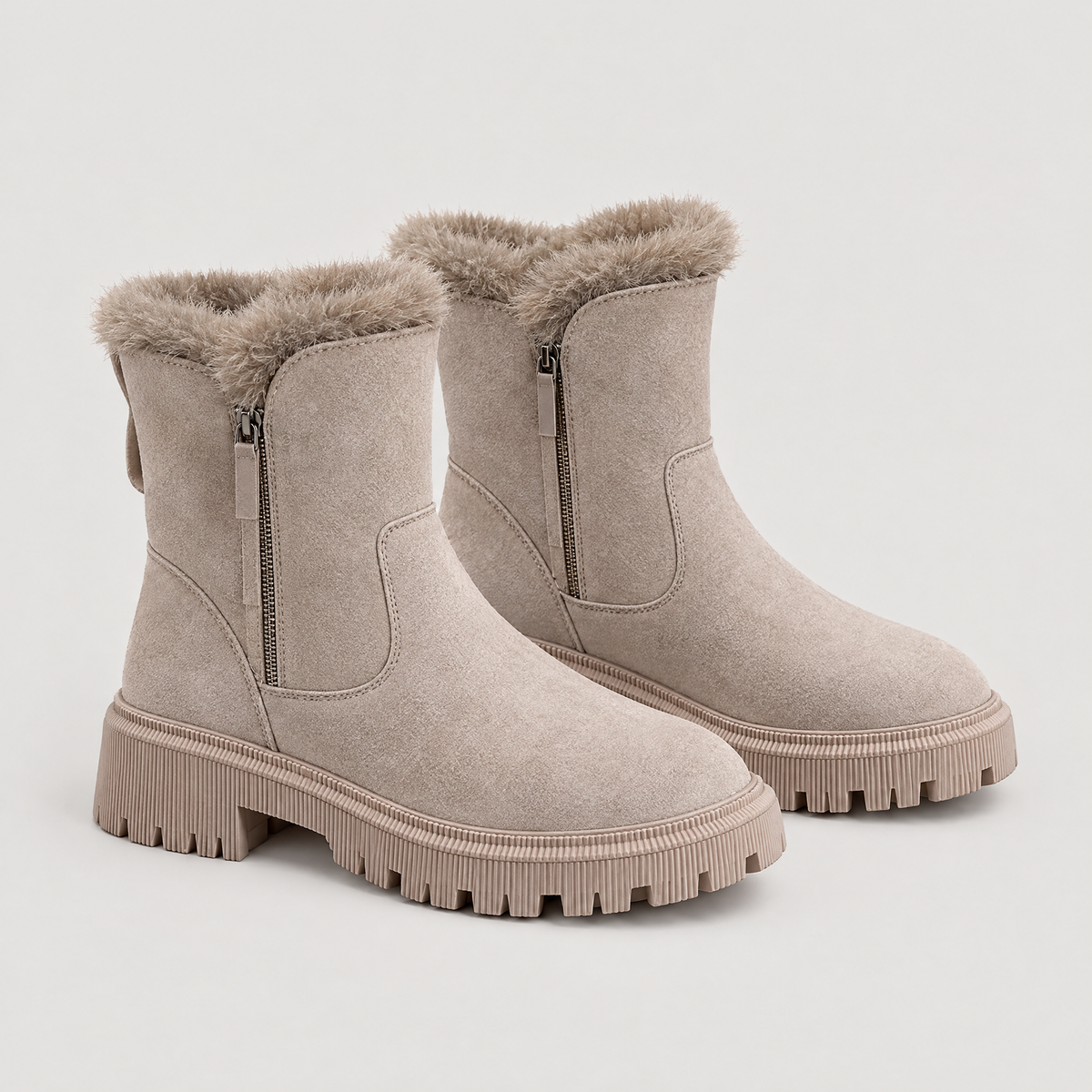 Klara | Winter Ankle Boots – Cleated Sole Style für Damen