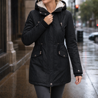 Elina | Eleganter und warmer Damen Parka mit Fleecefutter