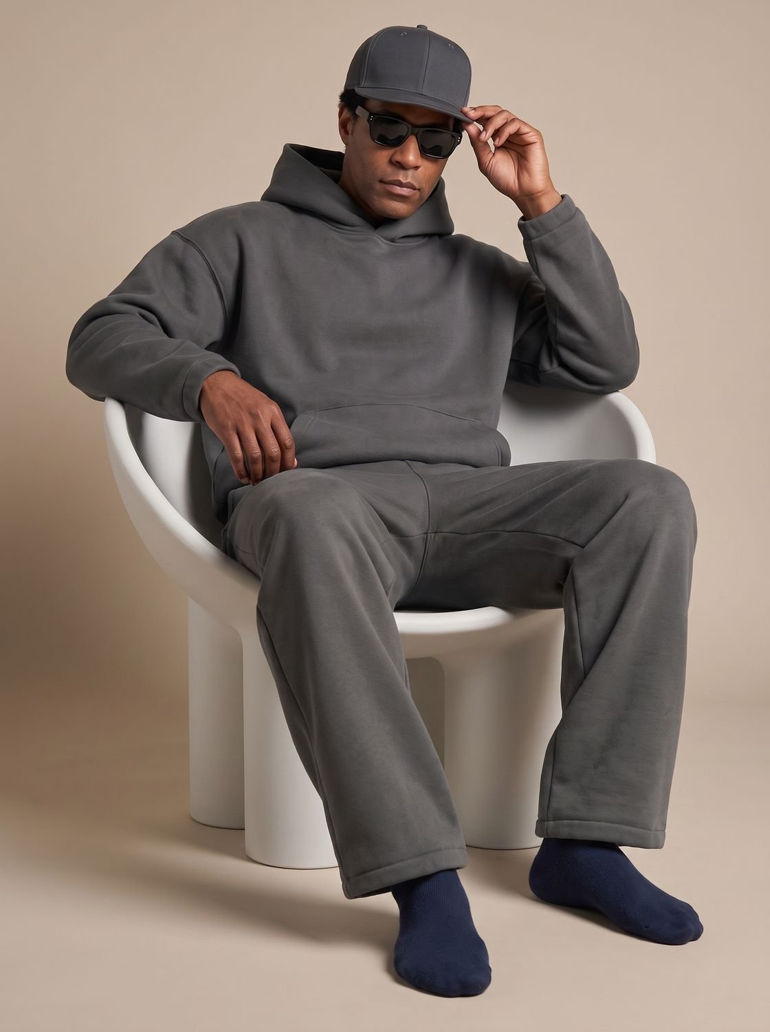 Benjamin | Oversized Fleece Hoodie Jogger Tracksuit Set für Männer