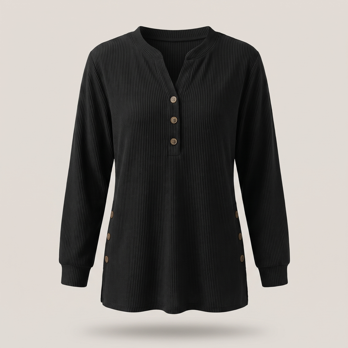 Stella | Modernes und bequemes Damen Langärmliges Henley Top