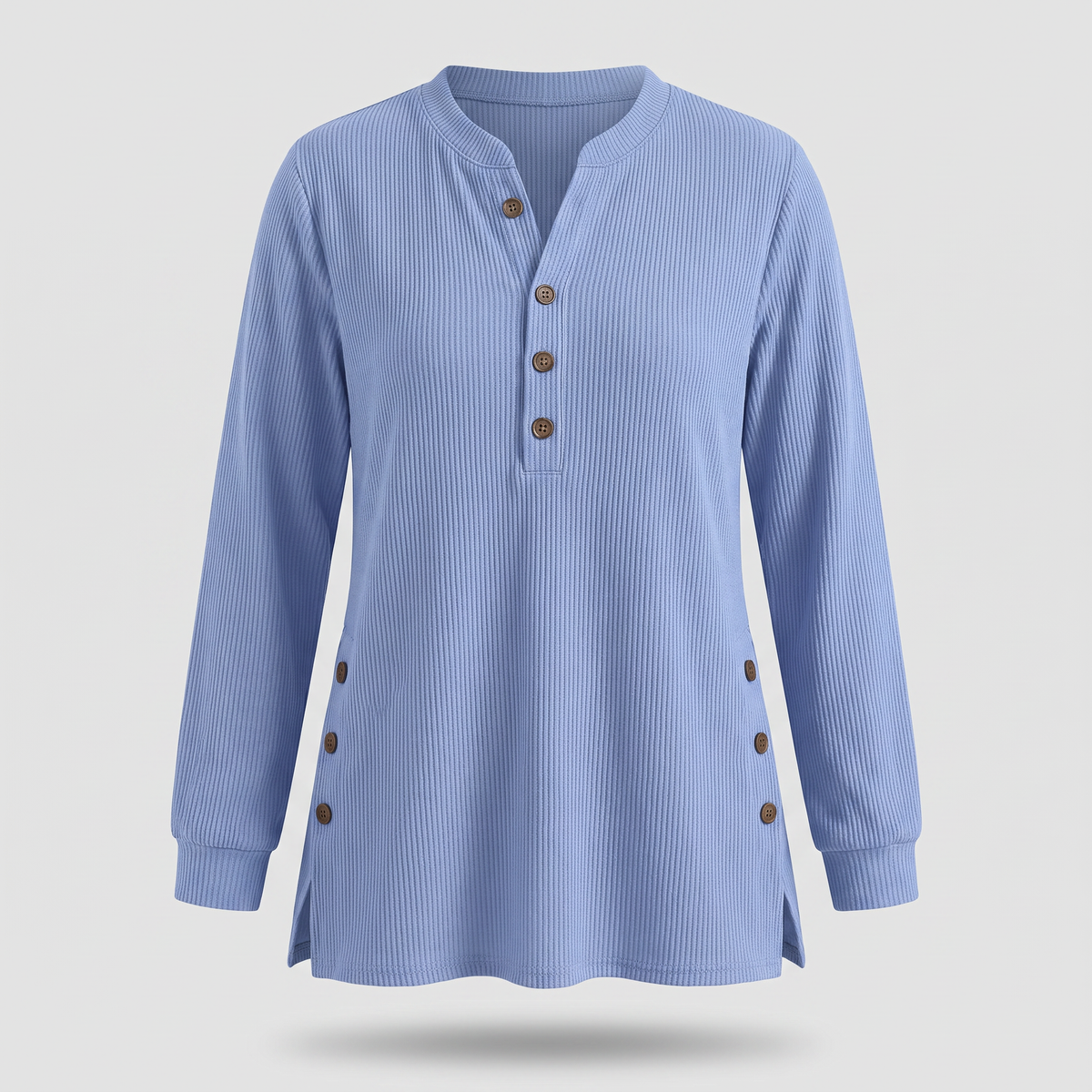 Stella | Modernes und bequemes Damen Langärmliges Henley Top
