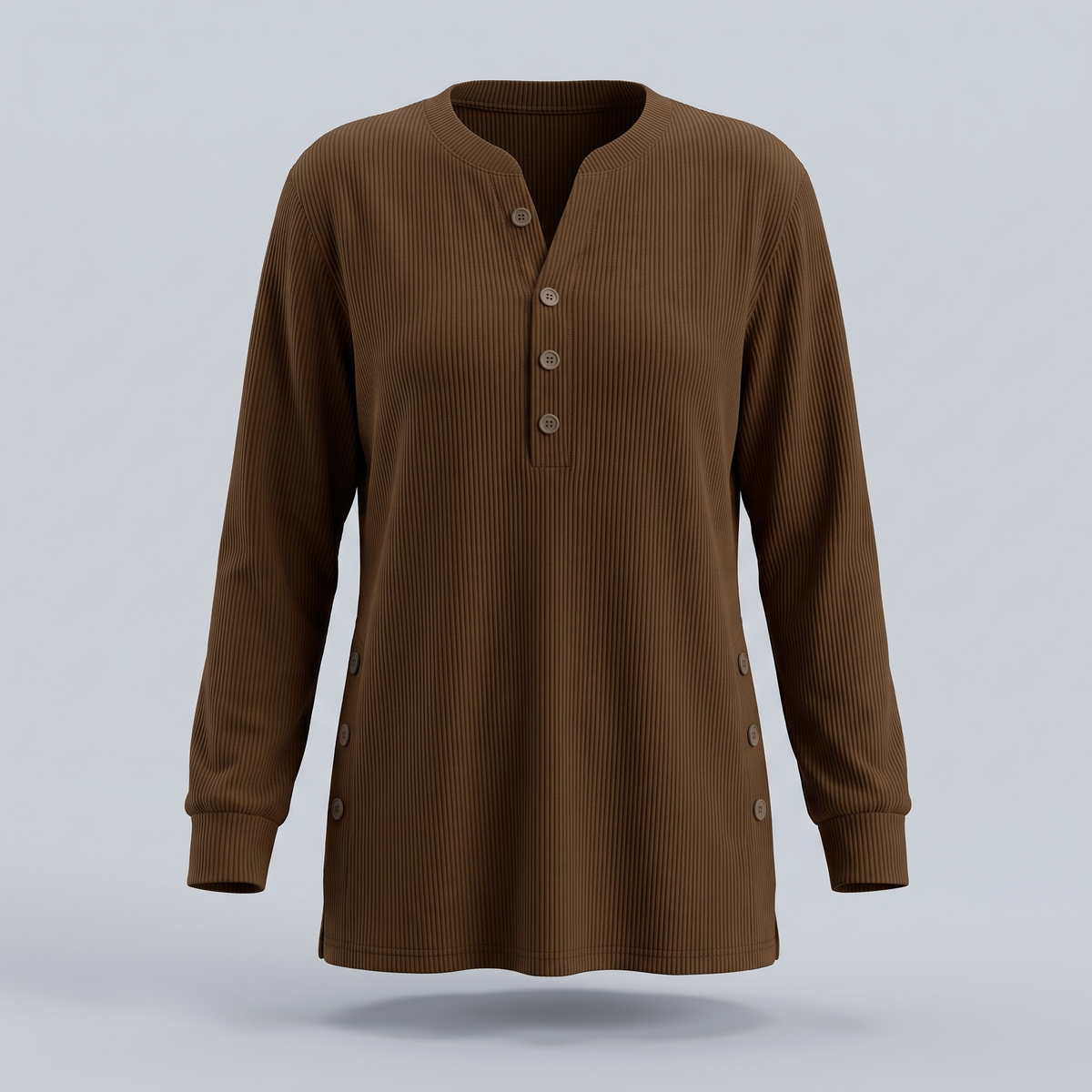 Stella | Modernes und bequemes Damen Langärmliges Henley Top