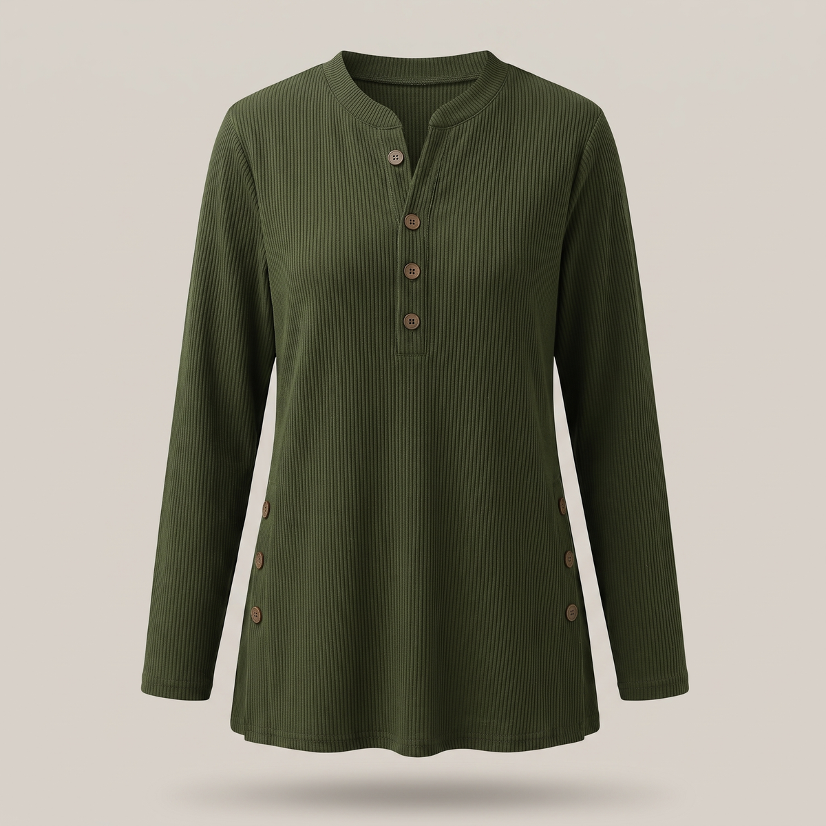Stella | Modernes und bequemes Damen Langärmliges Henley Top