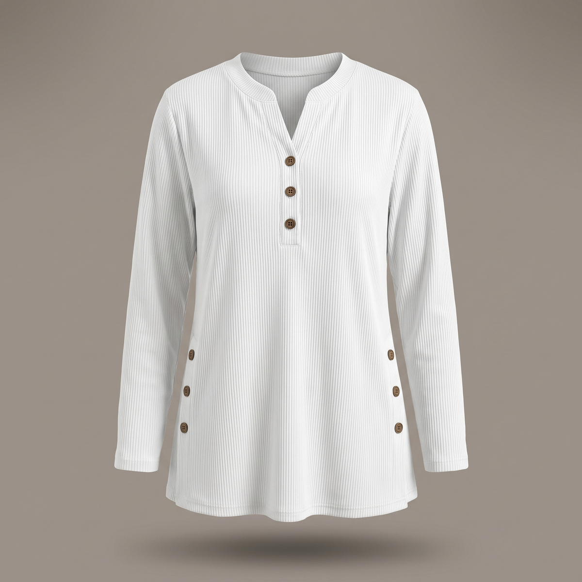 Stella | Modernes und bequemes Damen Langärmliges Henley Top